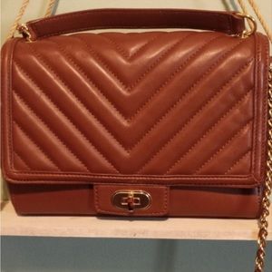 Talbots quilted Napa leather purse